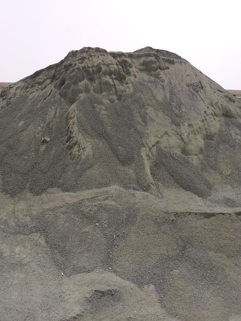 Crusher dust and fine aggregate stockpile